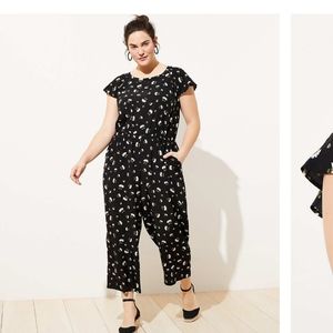 Loft Plus Lily Tie Back jumpsuit sz 16W